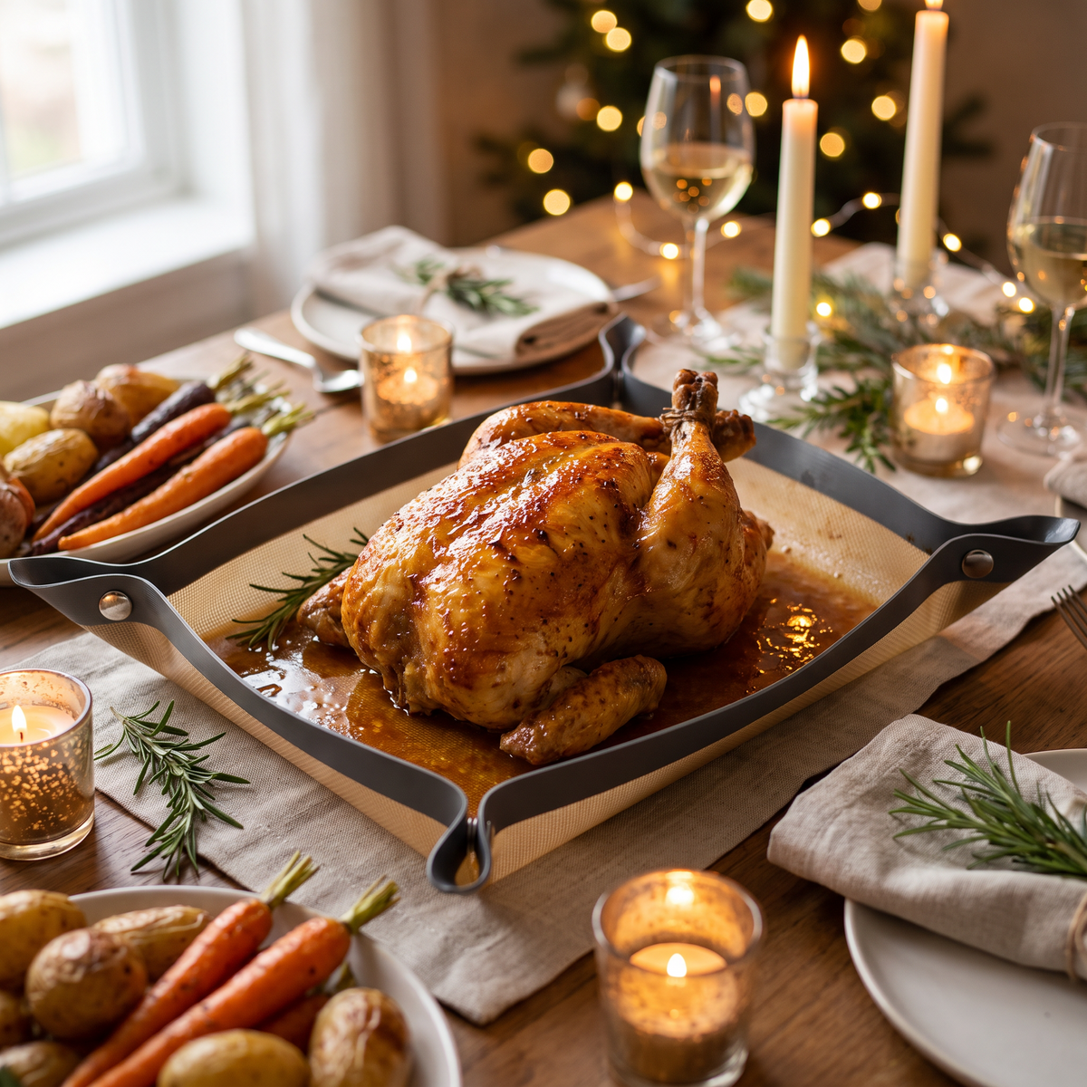 Holiday roast in the Foilless tray
